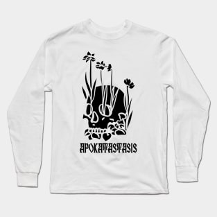 Skull with Flowers Apokatastasis Long Sleeve T-Shirt